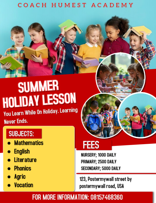 Summer Lesson Design Pamflet (VSA Brief) template