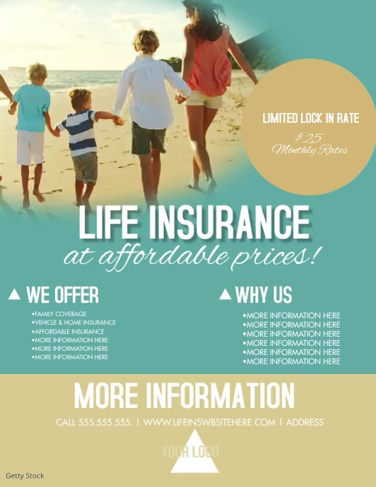 Summer Life Insurance Flyer Video Template PosterMyWall