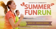 Summer Marathon Run Facebook Banner template