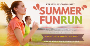 White Summer Fun Run Facebook Event Cover Template
