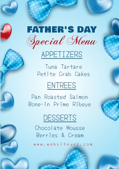 summer menu ,event, menu A1 template