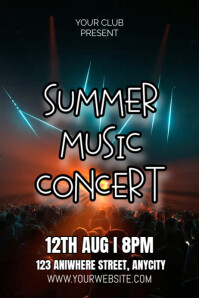 SUMMER MUSIC CONCERT Póster template