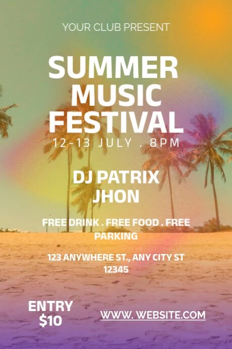 SUMMER MUSIC FESTIVAL Iphosta template