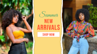 Summer New Arrivals Flyer Template Цифровой дисплей (16 : 9)