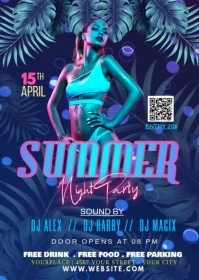 SUMMER NIGHT PARTY (1) A6 template