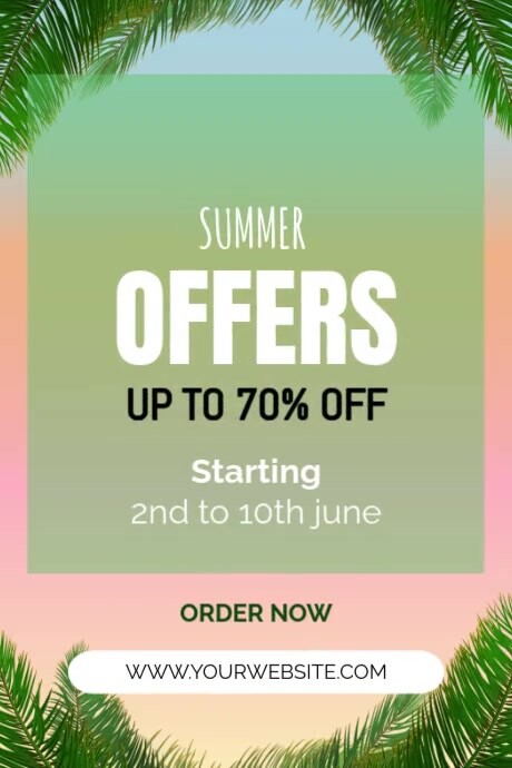 SUMMER OFFERS Template | PosterMyWall