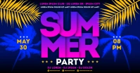 SUMMER PARTY BANNER ภาพที่แชร์บน Facebook template