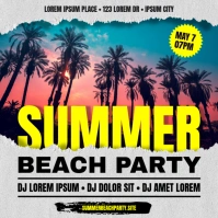 SUMMER PARTY BANNER Publicación de Instagram template
