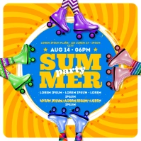 SUMMER PARTY BANNER Wpis na Instagrama template
