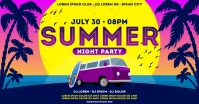 SUMMER PARTY BANNER Facebook Shared Image template