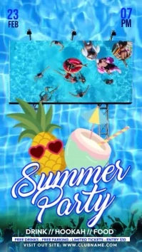 Summer Party Billboard Instagram Story template