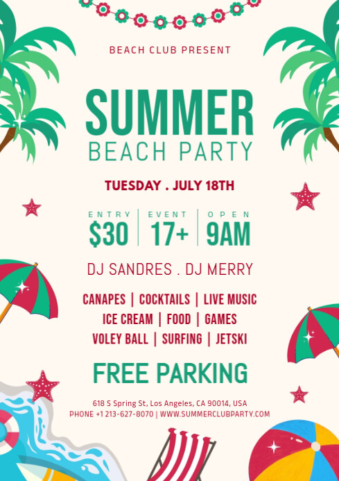 summer party Template | PosterMyWall