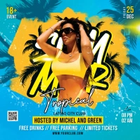 Summer Party Kvadrat (1:1) template