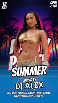 Summer party Instagram-reel template