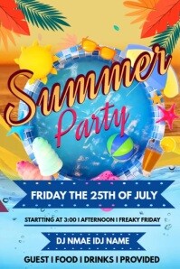 Summer Party Iphosta template