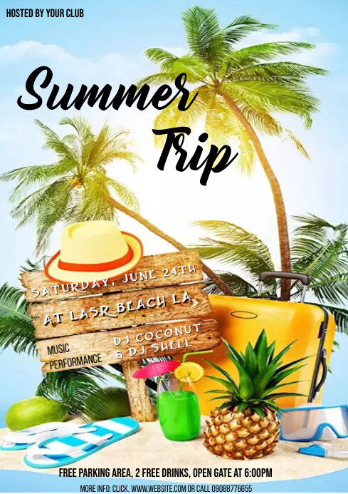 Summer party Template | PosterMyWall
