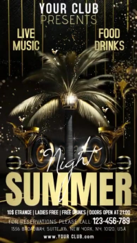 Summer Party Digitalanzeige (9:16) template