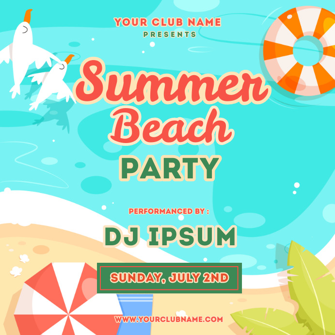 Copy Of SUMMER PARTY PosterMyWall copy-of-summer-party-postermywall