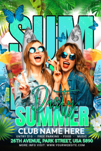 summer party Poster template