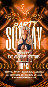 SUMMER PARTY Instagram Story template