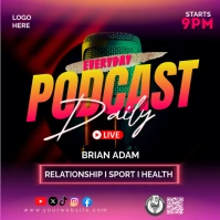 PODCAST Сообщение Instagram template