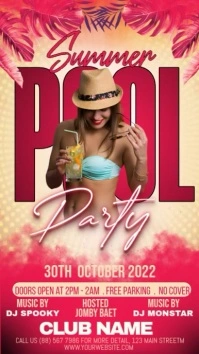 summer party Instagram Story template