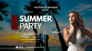 summer party Présentation (16:9) template