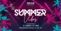 Summer Party Facebook Shared Image template