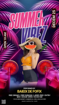 Summer Party Digitalanzeige (9:16) template