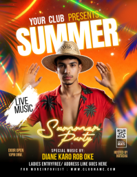 summer party Flyer (Letter pang-US) template