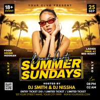 Summer Party Instagram 帖子 template