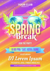 Summer Party Event A4 template