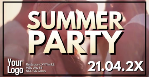 Summer Party Event Outdoor Club Video ad Annuncio Facebook template