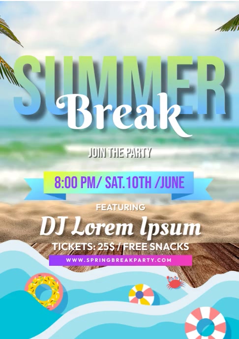 Summer Party Event Template | PosterMyWall