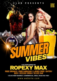 Summer Party Flyer A2 template