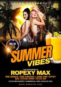 Summer Party Flyer A2 template