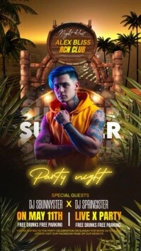 Summer party instagram reel template