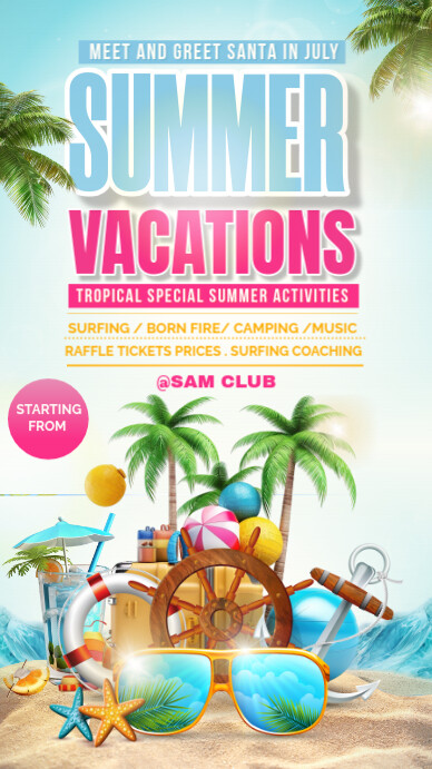 Summer Party Instagram Story template