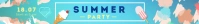 Summer Party Leaderboard Ad Classement template