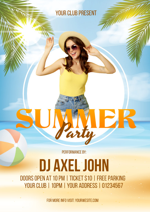 Summer Party Poster Template | PosterMyWall