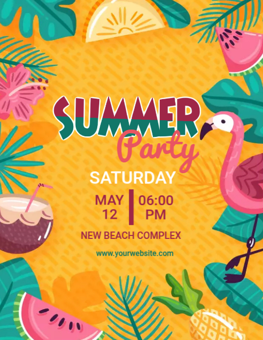 Summer Party Template | PosterMyWall