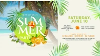 Summer Party Twitter Post Twitter-Beitrag template