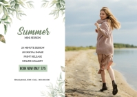 summer Photography Mini Session A6 template