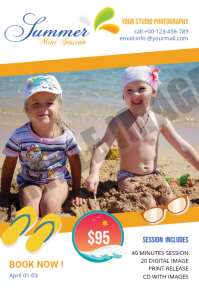 Summer Photography Mini Session Label template