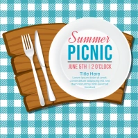 summer picnic template Cuadrado (1:1)