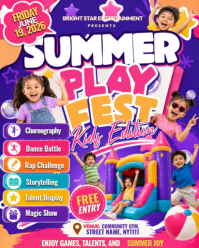 Summer Play Fest Kids Edition Instagram Portrait template