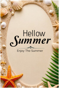 Summer poster Plakkaat template