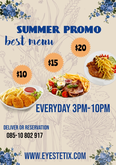 August Promo Names Summer Promo Ads Template | PosterMyWall