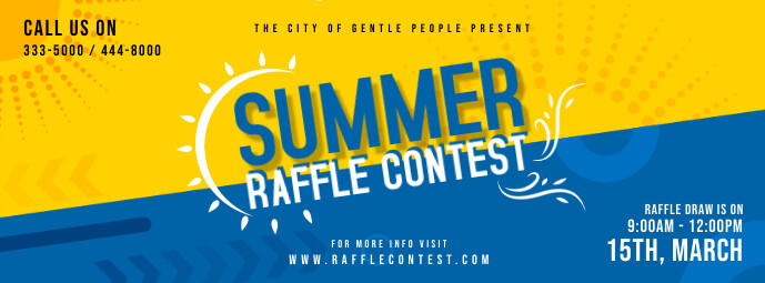 Summer Raffle Ballot Contest Invitation Template | PosterMyWall
