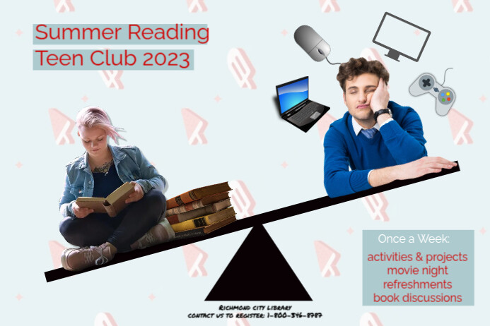 summer, reading, program, schools, library, education, school Poster template